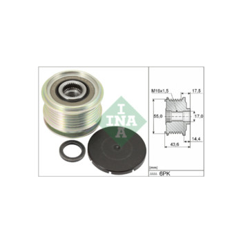 Image for Over-Running Alternator Pulley